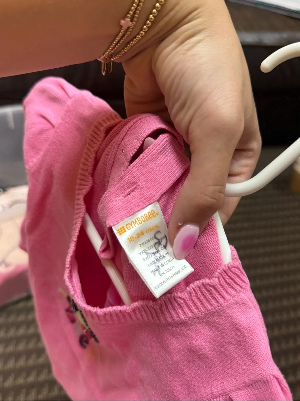 Gymboree Pink Tree Applique Sweatshirt